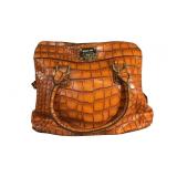 Michael Kors Croco-embossed Leather Satchel in