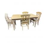 Wooden Kitchen Table with 4 Chairs