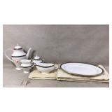 WATERFORD Ashworth Teapot,Creamer Sugar,Gravy