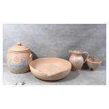 Treasure Craft Cookie Jar, Pitcher, Dip Jar