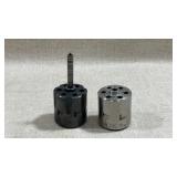 stainless steel revolver cylinder marked for .22