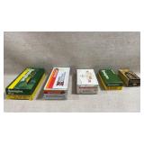 five boxes of centerfire rifle and rimfire pistol