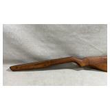 wooden rifle stock with a semi-pistol grip,