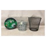 LED Lights and Two Metal Baskets
