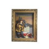 Vintage 3-Dimensional Firefighter Shadow Box
