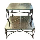 2 Frosted Glass (vine and leaves ) Coffee Table