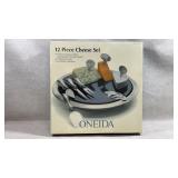 Oneida 12-Piece Cheese Set featuring an 18/10