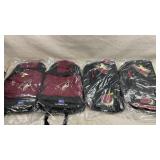 maroon and black school/sport backpacks