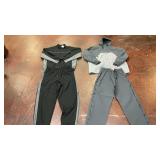 two sets of athletic and waterproof outerwear: a