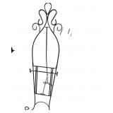 Metal floor Standing Art Easel