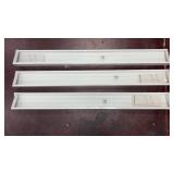 (3) White IKEA MOSSLANDA Picture Ledges in