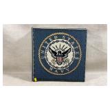 vintage woven tapestry scarp book featuring the