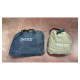 2 full/queen size intex blow up mattress