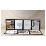 Framed Racing Memorabilia and Prints Collection