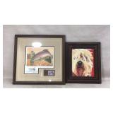 Ltd Ed Wisconsin Rainbow Trout Stamp, Soft Coated