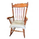 Beautiful Tell City Maple Wood Rocking Chair