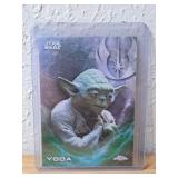 Topps Chrome Star Wars Yoda Card
