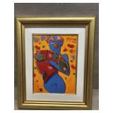 Fan Dancer By Peter Max Fine Art Plaque COA
