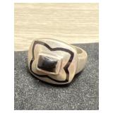 Sterling and Onyx Ring  8TGW
