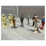 Collection of metal and Plastic HO Sized figures
