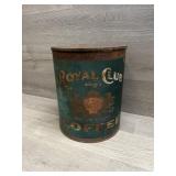 5 lb Royal Club Coffee Can W/Lid ï¿½As Seen on