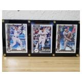 (3) Shohei Ohtani Dodgers Cards In Display (M1)