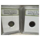 (2) Roman Coins - Widows Mite & Constantine