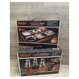 NIB Parini Condiment Trays and Sauce Dispensers