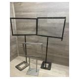 (3) Antique Price Stands 23" tall and 14ï¿½ Yall
