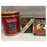 (3) Tobacco Advertising  Tins. - Great Graphics