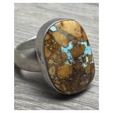 Southwestern Signed Sterling & Turquoise Ring