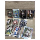 (10) Rookie Football Cards - Mosaic and Optic