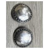 Sterling Button Style Earrings 4.6 TGW