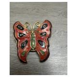 Bob Mackie Enamel Brooch / Scarf Ring