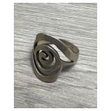 Sterling Swirl Ring  4.8 TGW