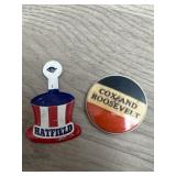 (2) Political Pins