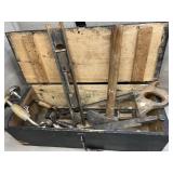 Wooden Box of Antique Tools