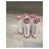 (5) Lincoln Cents Rolled  Unsearched