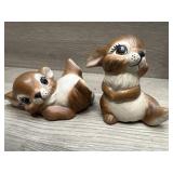 (2) Hand Painted Ceramic Thumpers