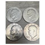 (4) Ike $1 1971D; 1972D; 1977D; 1978P