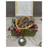 Box of Jewelry - Necklaces and Cufflinks