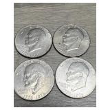 (4) Bicentennial Ike $1Coins