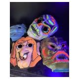 (4) 1960ï¿½s Halloween Masks