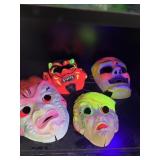 (4) 1960ï¿½s Halloween Masks