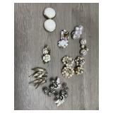 (9) Vintage Earring Sets - Marked - Lisner; Coro