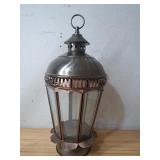19" Tall Hanging Beveled Glass Candle Lantern (M2)
