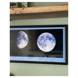Phases Of The Moon Framed Print - 36.5" x 12.5? -