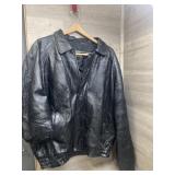 Menï¿½s Leatherworks Leather Jacket Sz XXL