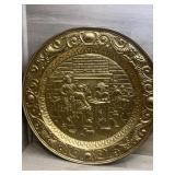 25" Round Brass Plate-Decor