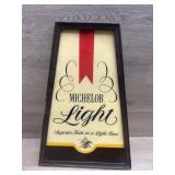 Michelob Beer Sign - Plastic 15" tall